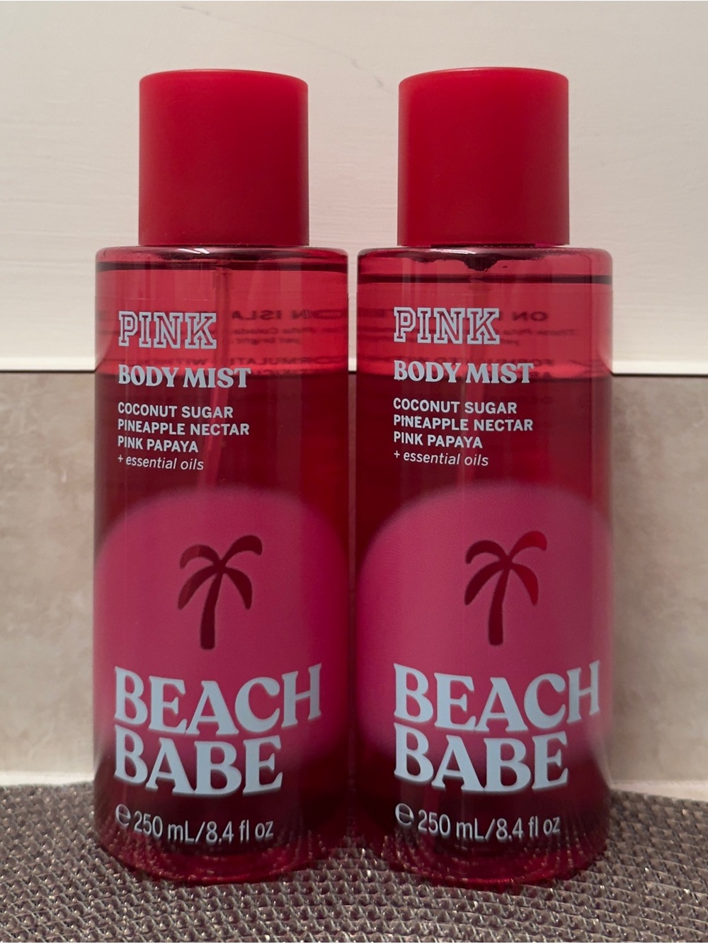 NEW PINK Victoria's Secret Beach Babe Body Mist Duo